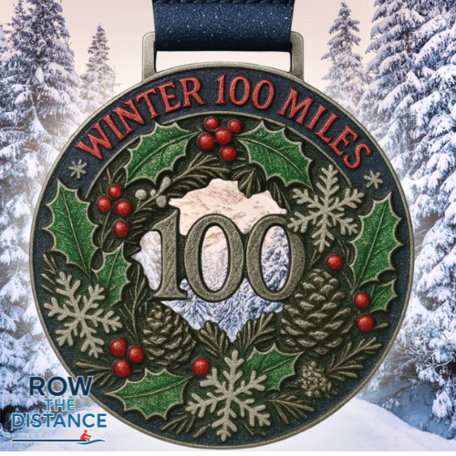 Winter 2025 100 Mile Rowing Challenge – Live Tracking Map